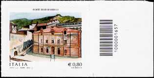 2015 -  Forte di Fenestrelle - Val Chisone - francobollo con codice a barre n° 1657 