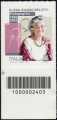 2024 - Il senso civico - La forza delle donne : Elena Gianini Belotti - francobollo con codice a barre n° 2403  in BASSO a sinistra