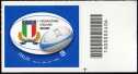2024 - Lo Sport - Federazione Italiana di Rugby - francobollo con codice a barre n° 2406  a DESTRA in basso