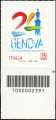 2024 - Patrimonio naturale e paesaggistico italiano : Genova - Capitale europea dello Sport - francobollo con codice a barre n° 2391  in  BASSO a destra