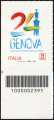 2024 - Patrimonio naturale e paesaggistico italiano : Genova - Capitale europea dello Sport - francobollo con codice a barre n° 2391  in  BASSO a sinistra