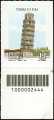2024 - Patrimonio naturale e paesaggistico italiano : Torre di Pisa - francobollo con codice a barre n° 2444  in  BASSO  a destra