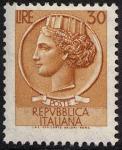 ' Italia Turrita ' - L. 30 - fluorescente