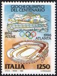 Lo sport italiano - Centenario di Giochi Olimpici - Stadio di Atene e di Atlanta