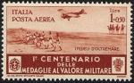 Posta Aerea - Centenario della istituzione delle Medaglie al Valor Militare - Truppe coloniali,  «i fedeli d'oltremare»