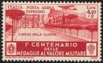 Posta Aerea - Centenario della istituzione delle Medaglie al Valor Militare - Arco di Costantino,  «il solco della gloria»