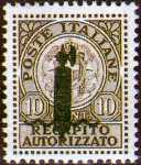 1944 - Recapito autorizzato - R.S.I. - tipo del 1930  soprastampato