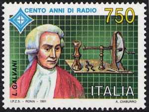 Centenario della radio - 1ª emissione - Luigi Galvani