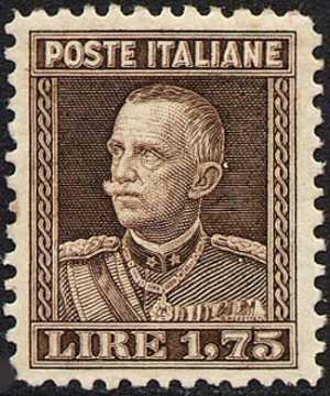 1927 - Effige di Vittorio Emanuele III