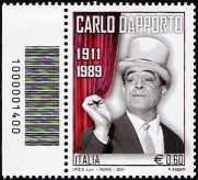 Iitalia 2011 - Centenario della nascita di Carlo Dapporto - codice a barre n° 1400