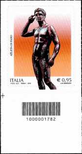 Atleta di Fano - francobollo con codice a barre n° 1782 