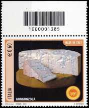 Italia 2011 -  «Made in Italy» - formaggio Gorgonzola - codice a barre n° 1385