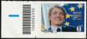 2022 - " Il Senso Civico " - David Sassoli - francobollo con codice a barre n° 2250 a SINISTRA in basso