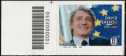 2022 - " Il Senso Civico " - David Sassoli - francobollo con codice a barre n° 2250 a SINISTRA in alto
